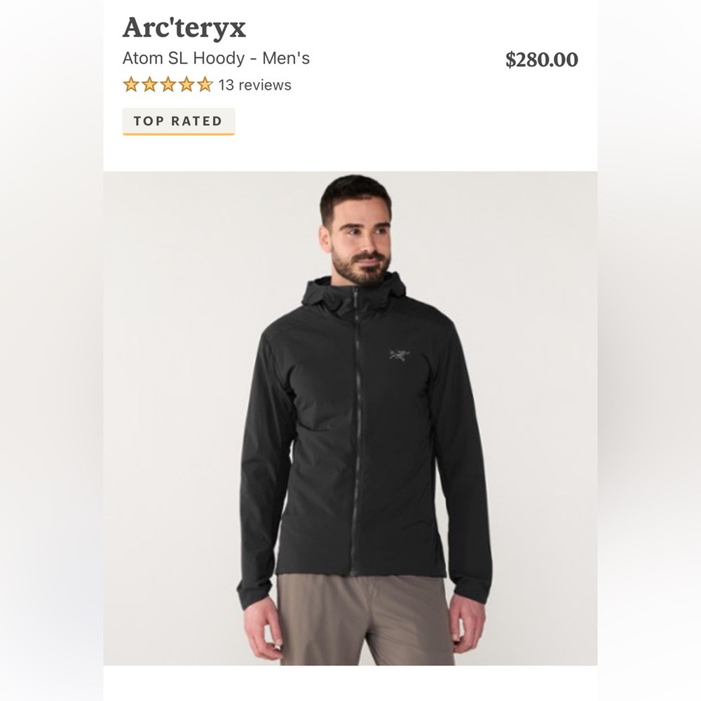 Men's Arcteryx SL Hoody